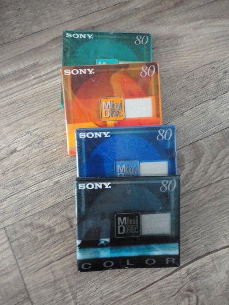 5 NIEUWE  SONY 80 MINIDISCS /SCHIJFJES/ SELAED VOOR MINIDISC, Audio, Tv en Foto, Walkmans, Discmans en Minidiscspelers, Ophalen of Verzenden