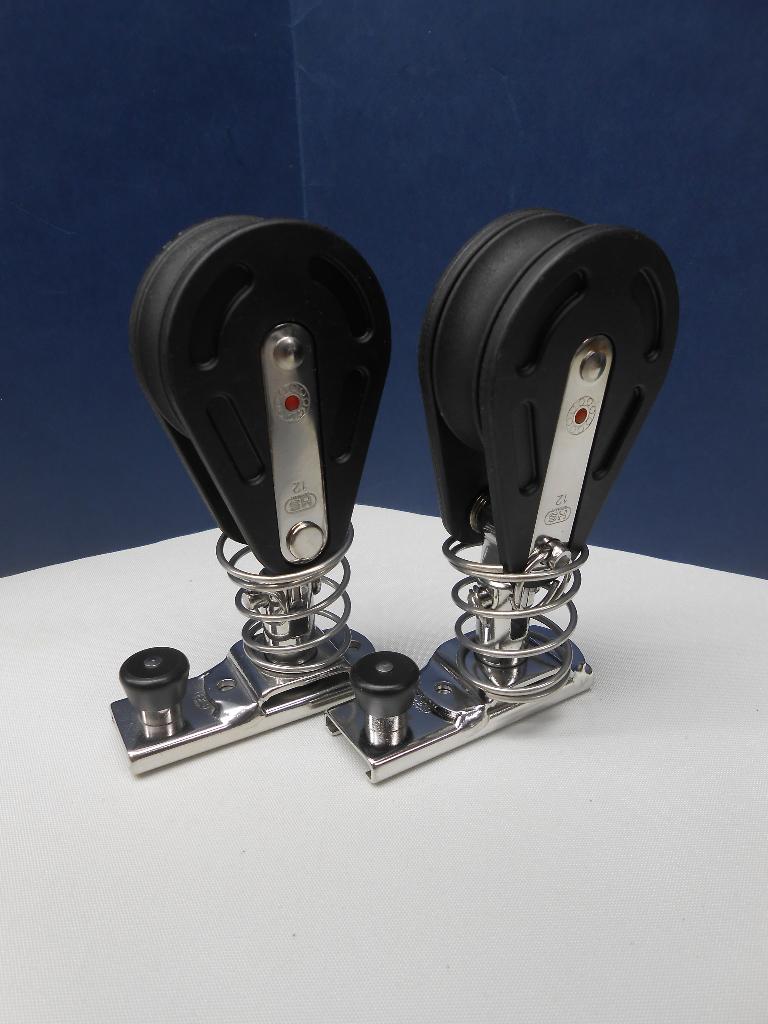 Genua Slede + Blok, 12 mm, voor rail 20 mm, set van 2 stuks, Ophalen of Verzenden, Nieuw, Lijn of Blok