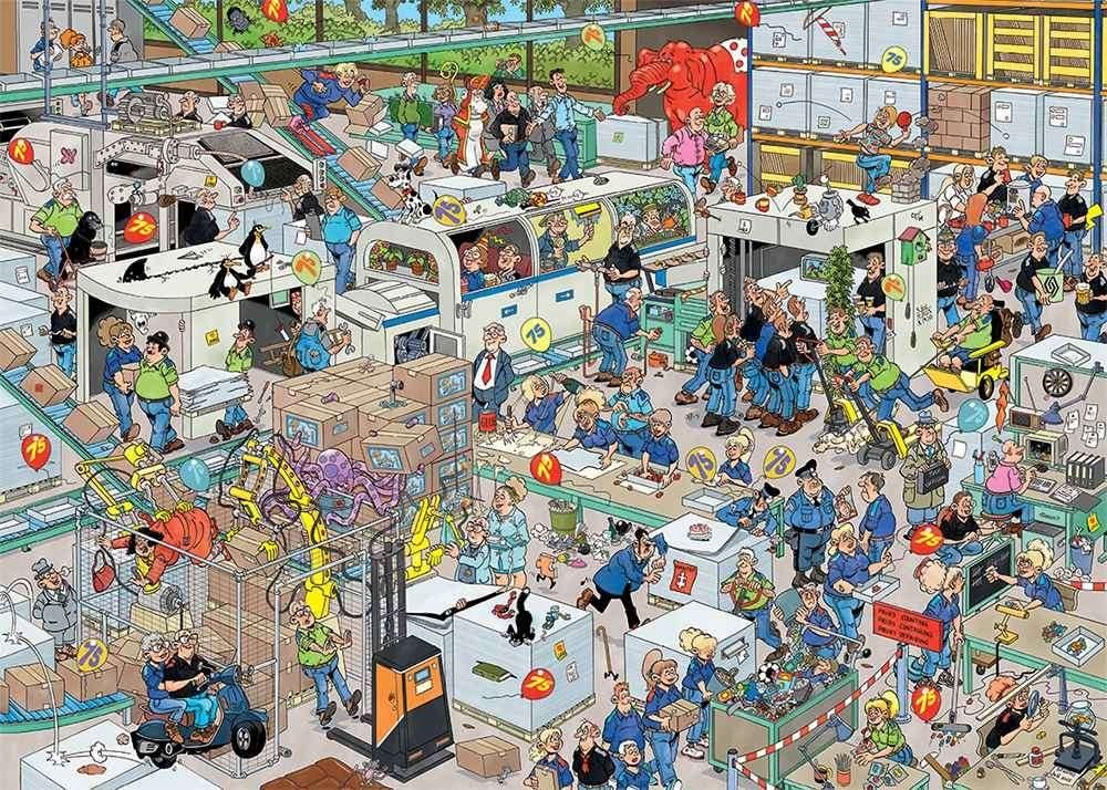 De Nederlandse Spellenfabriek - Jan van Haasteren, Ophalen of Verzenden, 500 t/m 1500 stukjes, Zo goed als nieuw, Legpuzzel