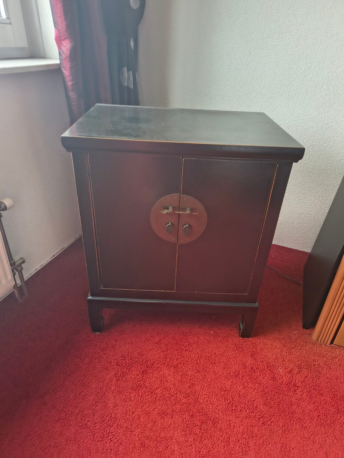 Zwart Chinees kastje, Huis en Inrichting, Kasten | Overige, Ophalen, Gebruikt