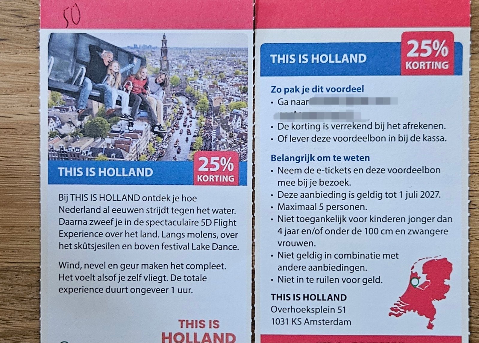 THIS IS HOLLAND. Amsterdam. 25% korting., Tickets en Kaartjes
