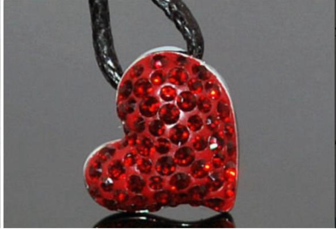 Swarovski Eros Red Pave Pendant Hanger. Nieuw!, Glas of Kristal, Nieuw, Ophalen of Verzenden, Hart
