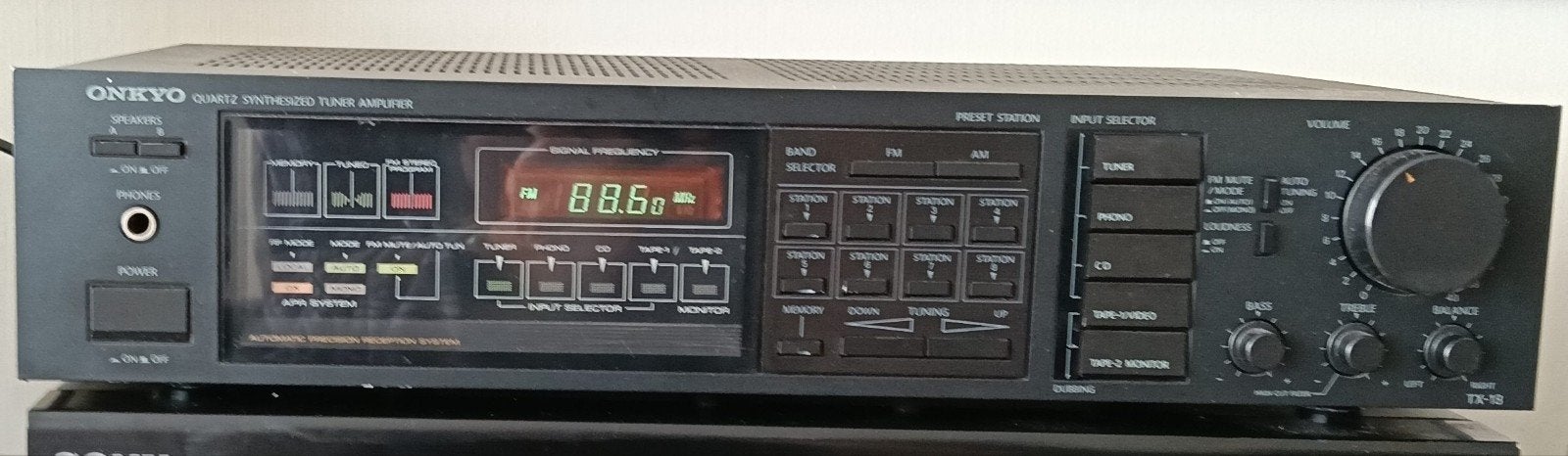 Onkyo Tuner/Versterker TX-18 - Vintage Audio Receiver, Gebruikt, Ophalen of Verzenden, Onkyo Corporation, Onkyo