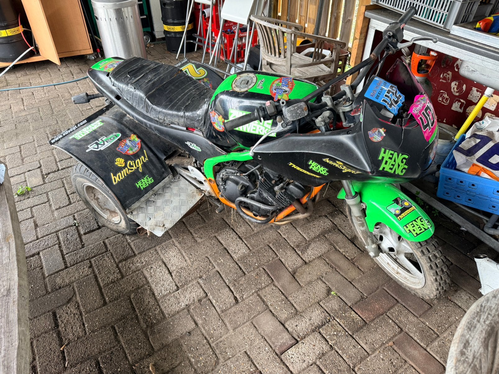 Yamaha 600 cc trike, Ophalen of Verzenden