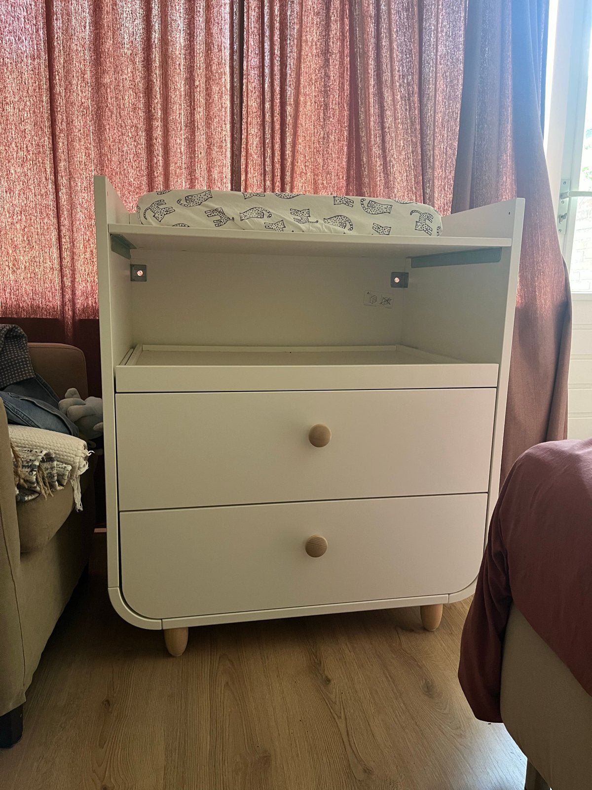 IKEA MYLLRA Witte commode met lades en opbergruimte, Ophalen, Gebruikt, 70 cm of meer, 75 tot 100 cm