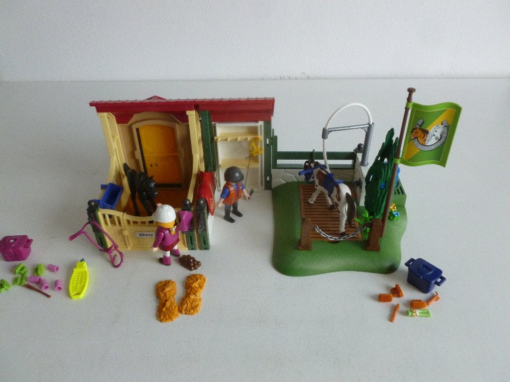 Playmobil 1x Paardenbox 6934+3x Wasplaats 6929 Prijs Per Set, Gebruikt, Complete set, Overige typen, Ophalen of Verzenden
