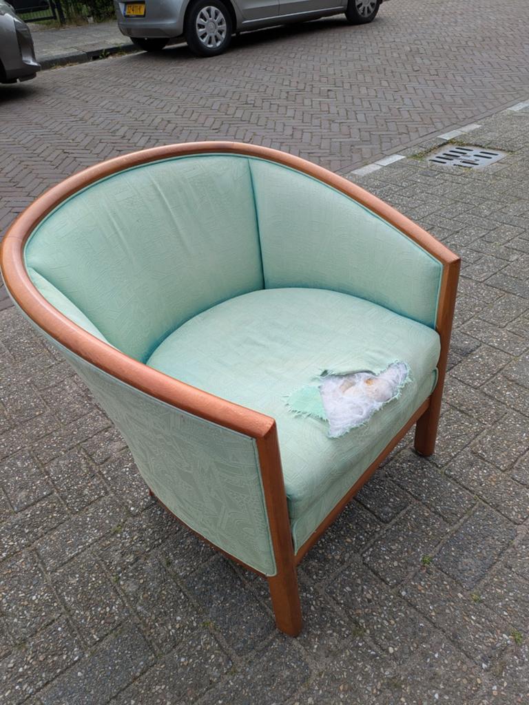 Gratis fauteuils, Huis en Inrichting, Fauteuils, Ophalen, Gebruikt, Minder dan 75 cm, Stof