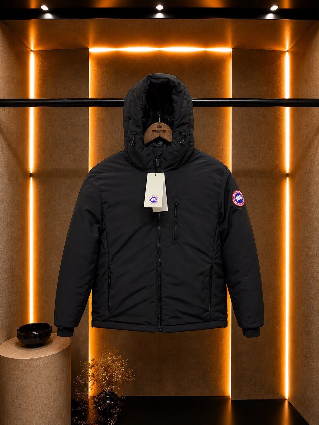 Partij Handel Jas, Kleding | Heren, Ophalen of Verzenden, Zo goed als nieuw, Overige maten, Zwart