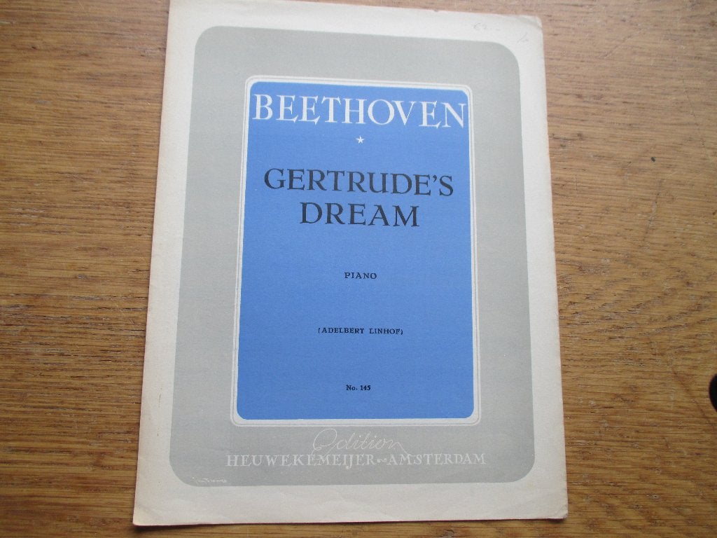 Beethoven - gertrudes dreams - piano, Gebruikt, Klassiek, Ophalen of Verzenden, Artiest of Componist