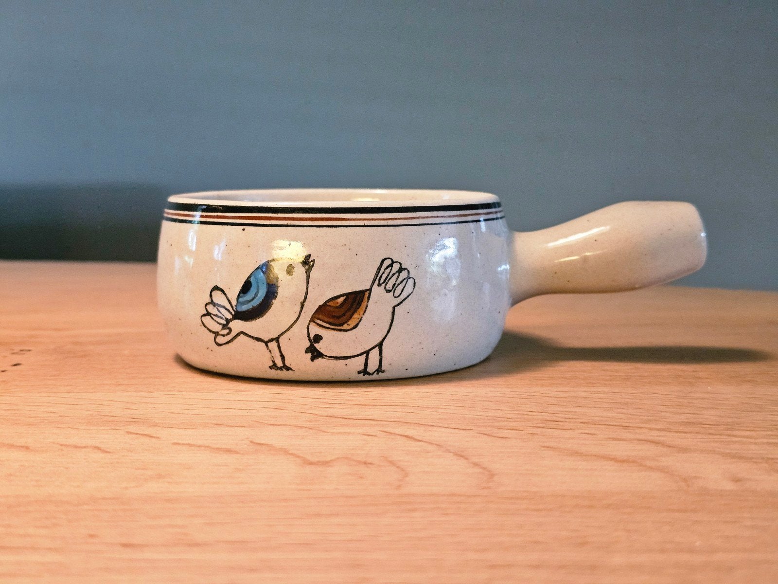 Foto 7 van Vintage Soepkommen Met Handvat - Uniek Design