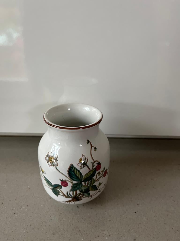 Villeroy & Boch Wildrose Vaasje - Vintage Aardbeien Decor, Ophalen of Verzenden