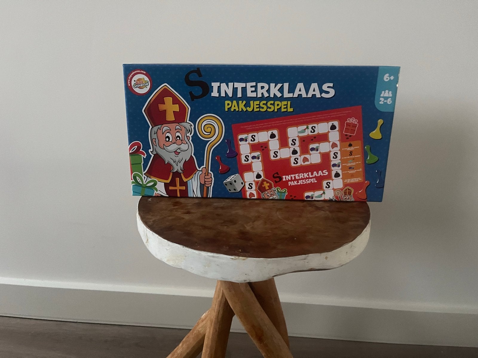 ONGEBRUIKT Sinterklaas Pakjesspel - bordspel, Drie of vier spelers, Ophalen, Nieuw