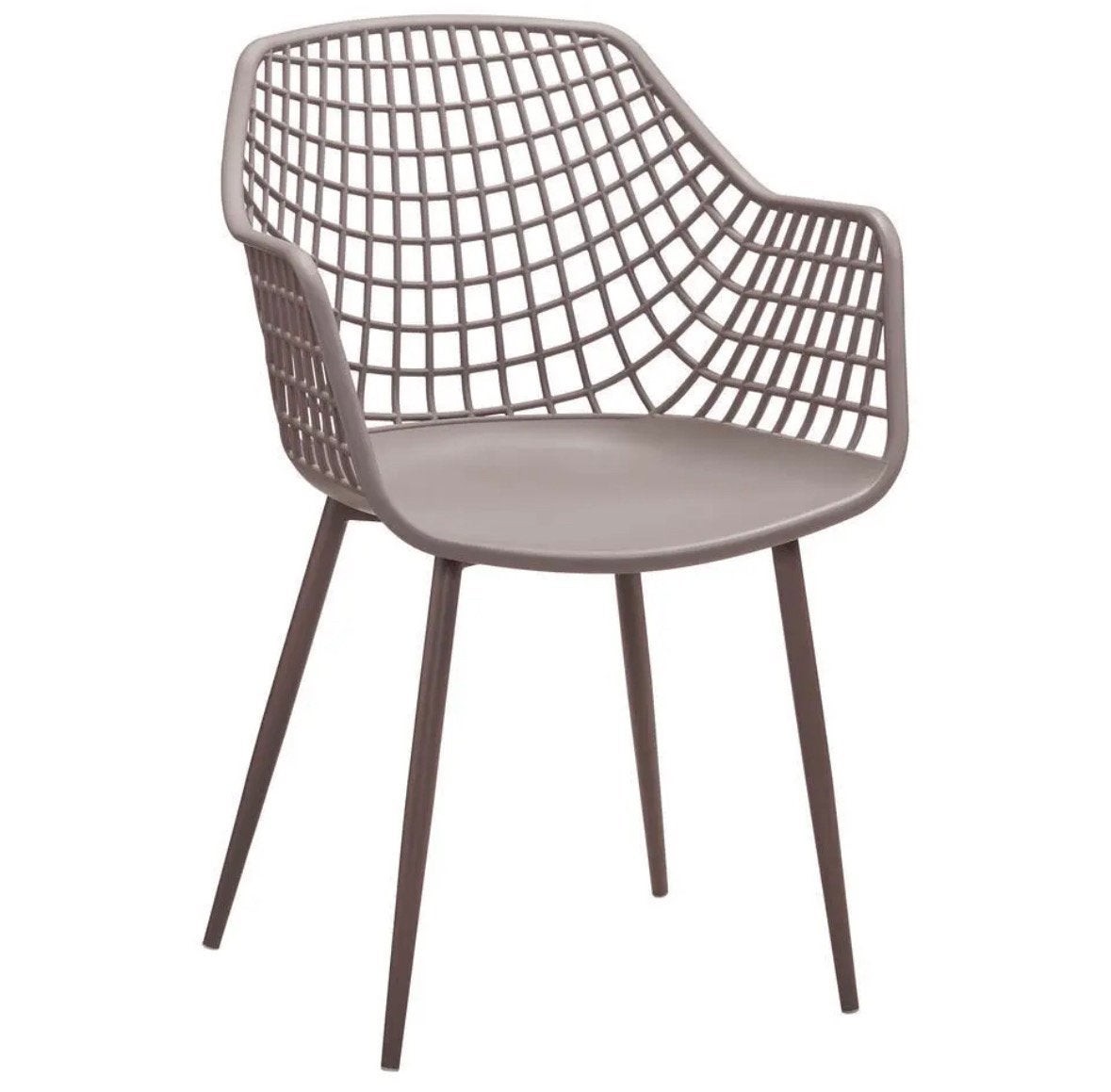 8 stuks kwantum Webbing stoel taupe NIEUW, Ophalen, Nieuw, Metaal