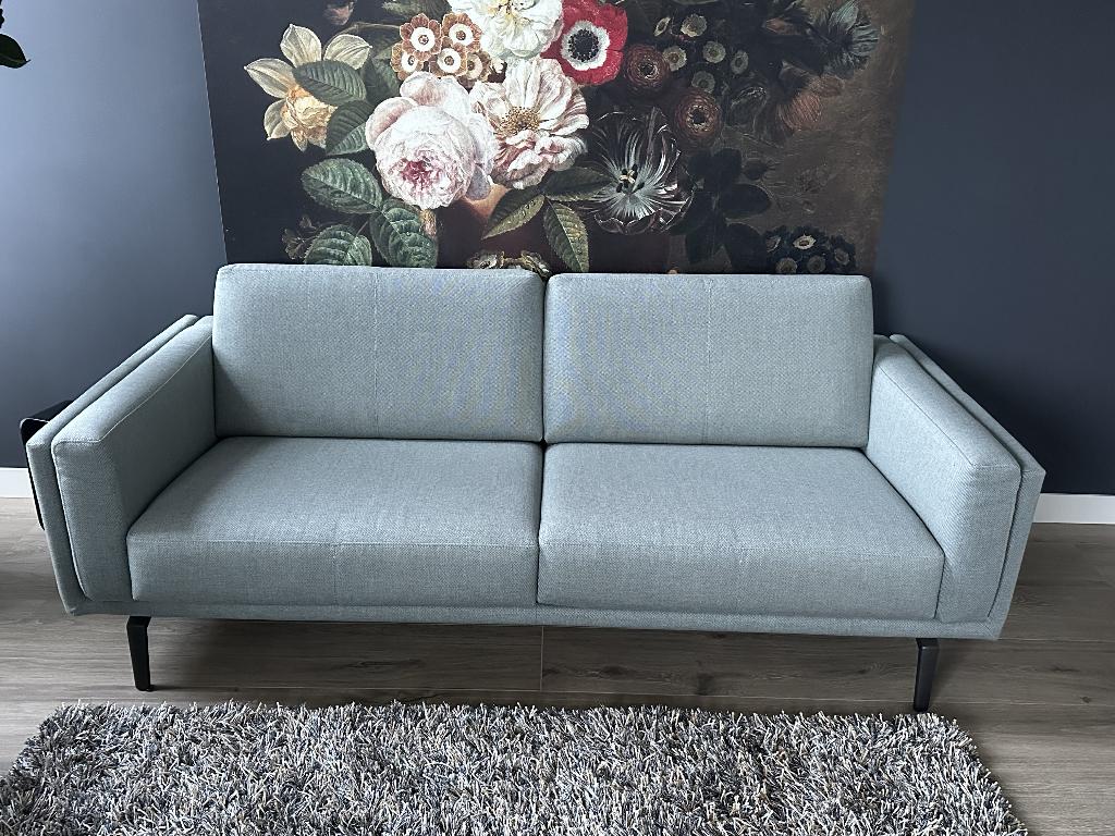 Leolux Bellice driezits bank, Ophalen, Driepersoons, 75 tot 100 cm, Zo goed als nieuw