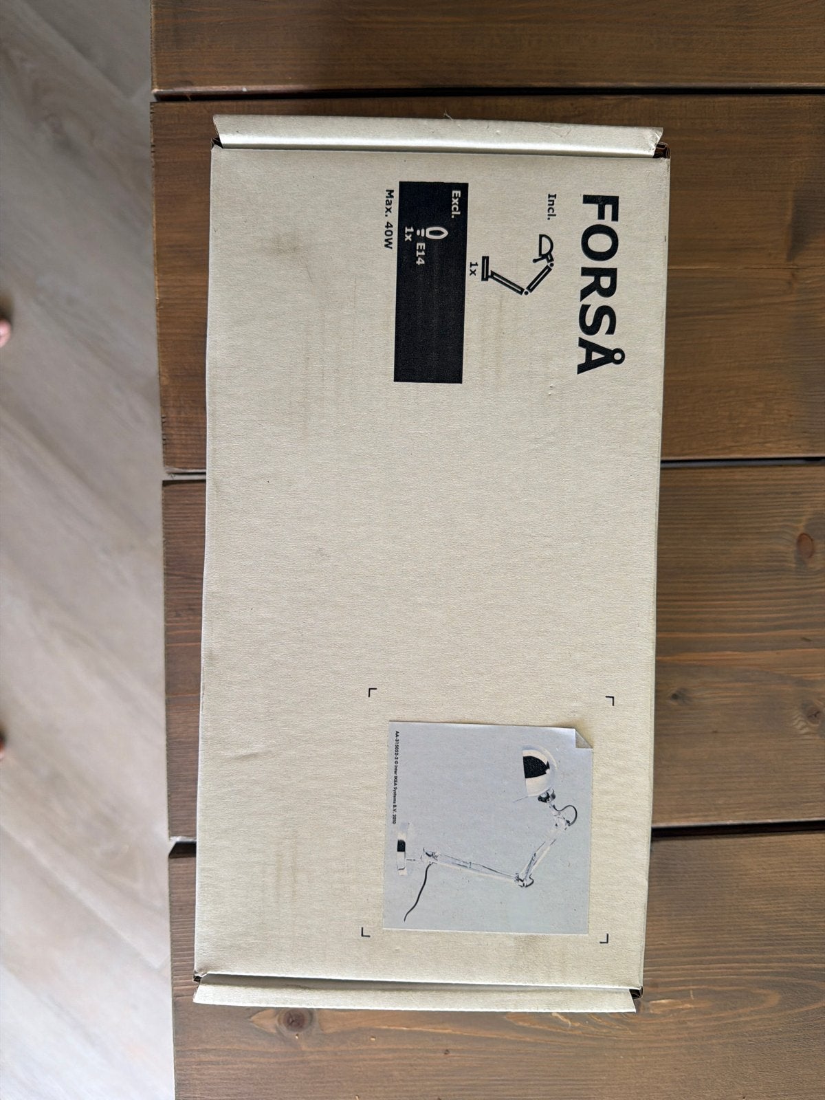 Nieuwe IKEA FORSÅ bureaulamp - nog in doos, Huis en Inrichting, Lampen | Tafellampen, Ophalen, Bureaulamp, Verstelbaar, E14 (klein)
