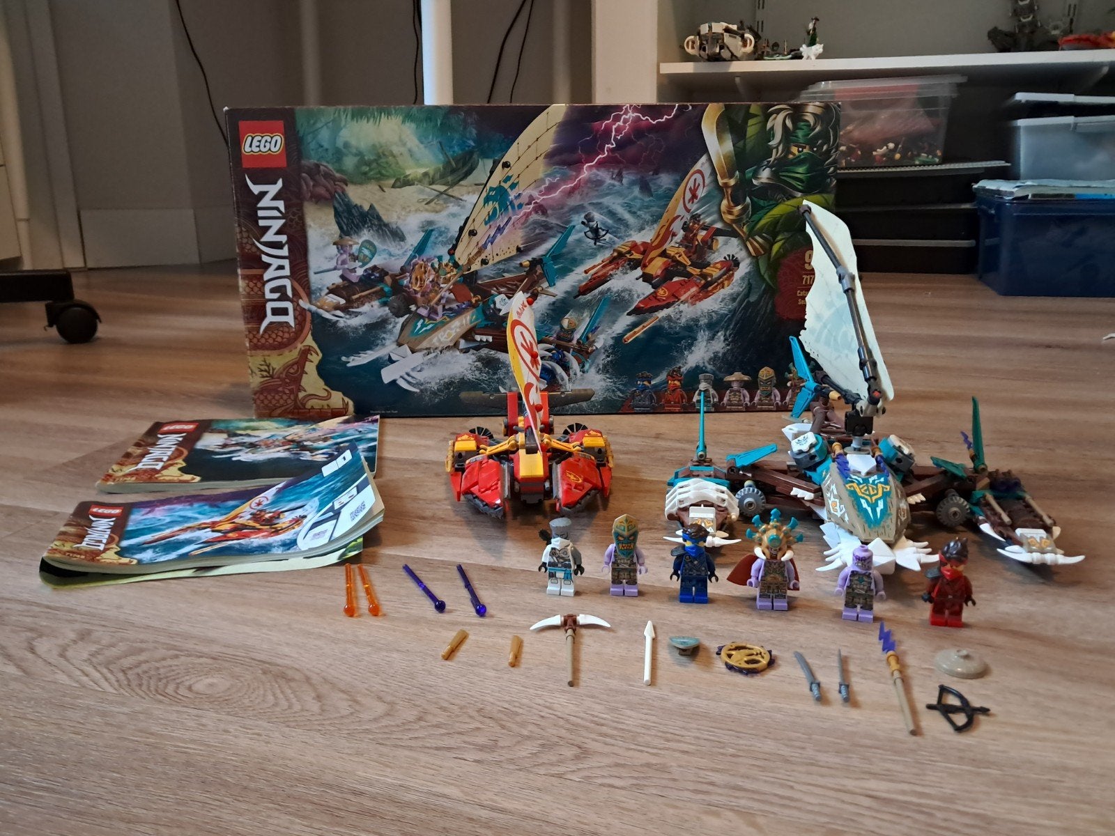 lego ninjago 71748, Ophalen, Complete set, Zo goed als nieuw, Boot/Schip