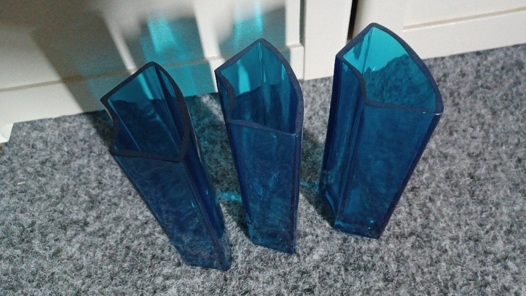 LEUKE VAASJES   NIEUW, Huis en Inrichting, Woonaccessoires | Vazen, Ophalen of Verzenden, Nieuw, Blauw, Glas
