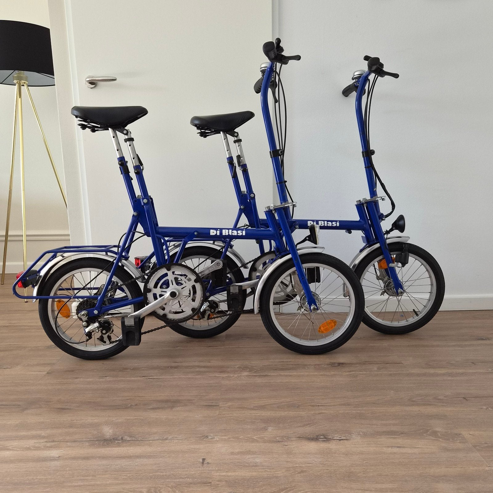 2x Zeer nette Di blasi vouwfietsen 5V (Draagtassen), Ophalen, 16 tot 18 inch, Versnellingen, Totaal opvouwbaar