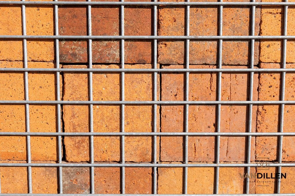 Antieke Franse plavuizen terracotta zalm 16x16 - 60M2, Ophalen, Steen of Klei, Minder dan 50 cm, Zo goed als nieuw