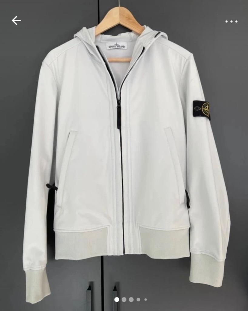 Stone Island jas, Wit, Verzenden, Maat 48/50 (M), Stone Island