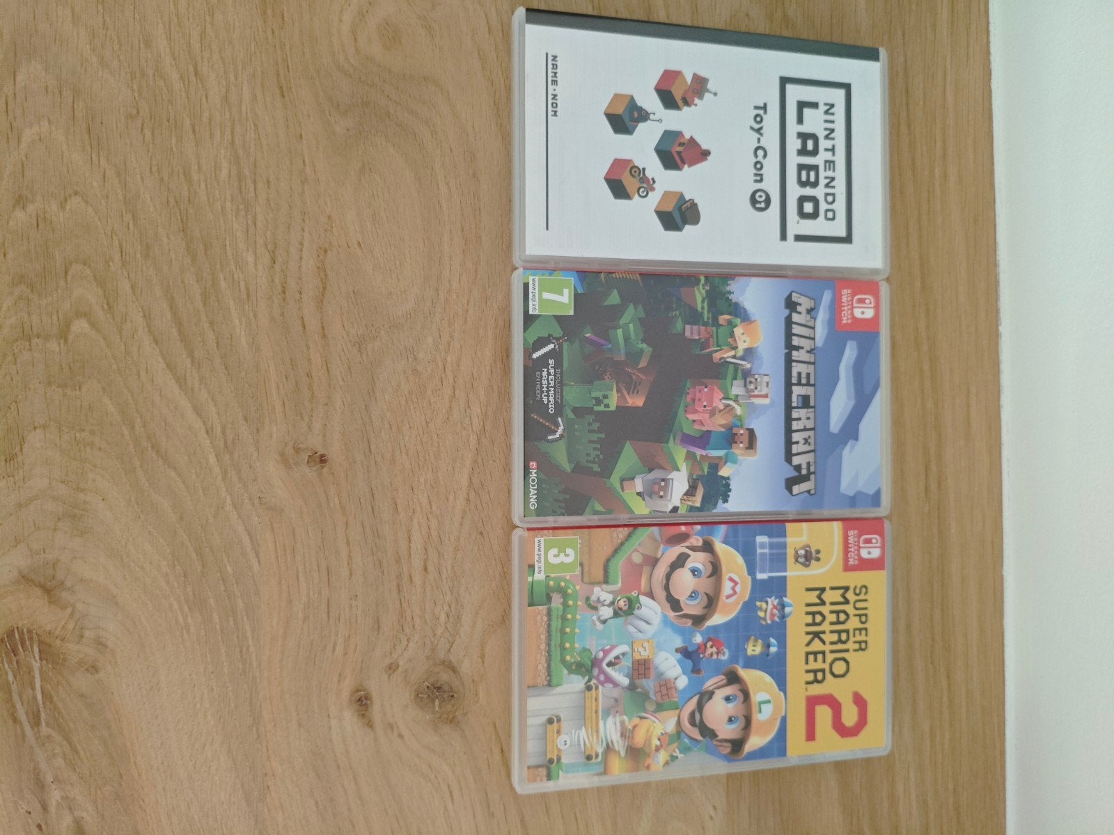 Nintendo Games Bundle – Minecraft + Mario Maker 2 + Labo, Spelcomputers en Games, Games | Nintendo Switch, Avontuur en Actie, Ophalen of Verzenden