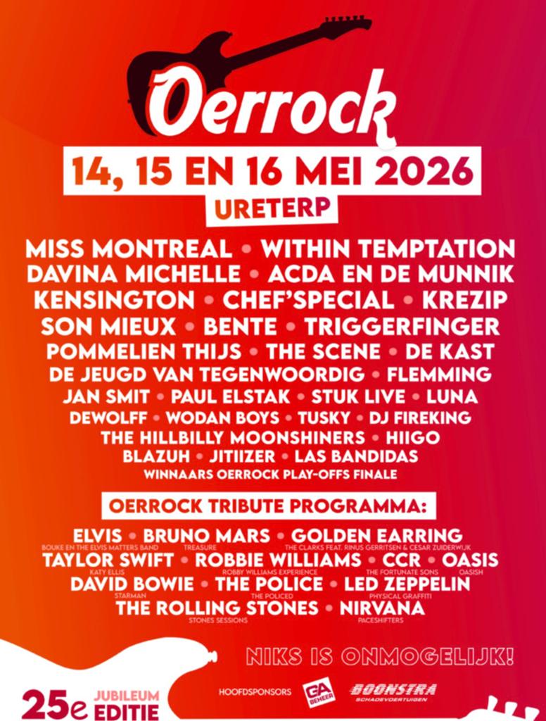 oerrock zaterdag, Eén persoon