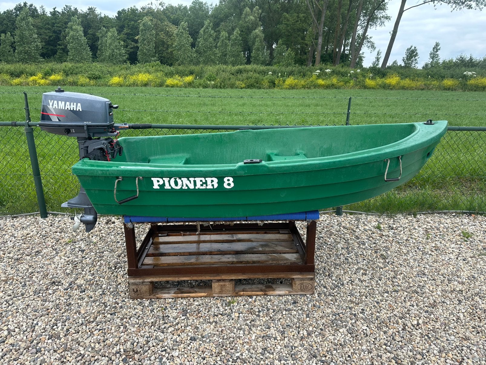 Pioner 8 / Yamaha 4 pk, Watersport en Boten, Ophalen, Overige merken, Kunststof, Gebruikt