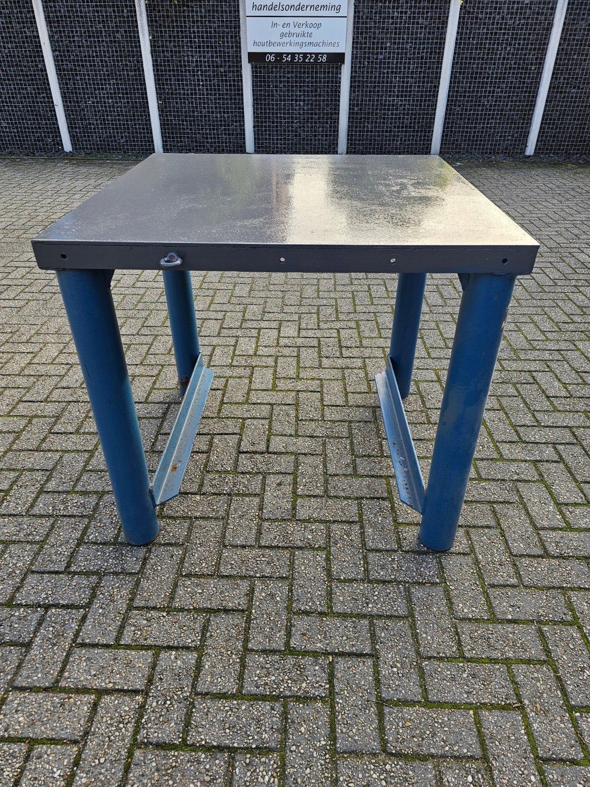 stalen werkbank 100X100 Bladmaat, Ophalen, Gebruikt, 170 cm of meer
