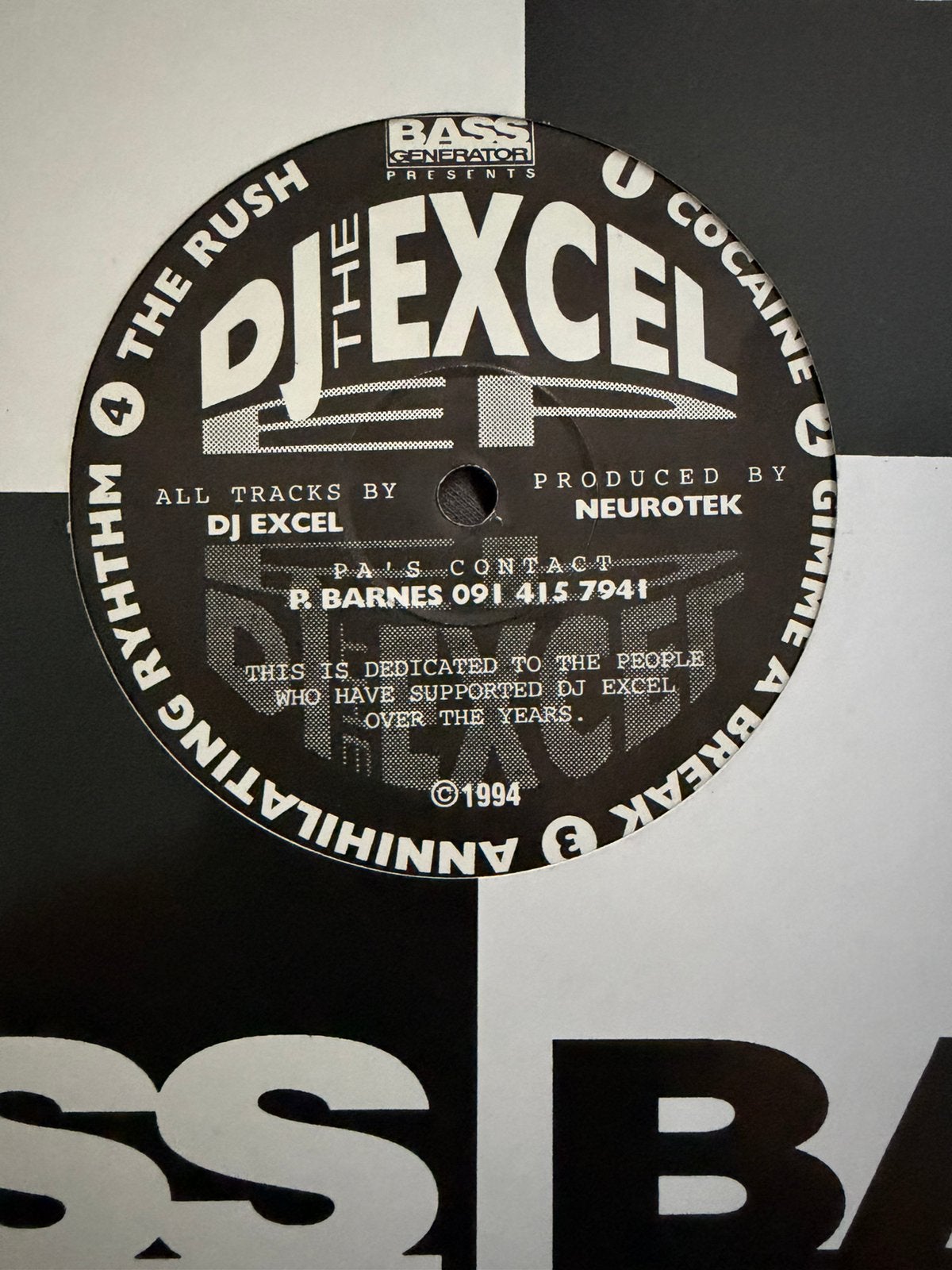Gabber Vinyl Dj Excel Neurotek Bass Generator 1994, Ophalen of Verzenden, Gebruikt