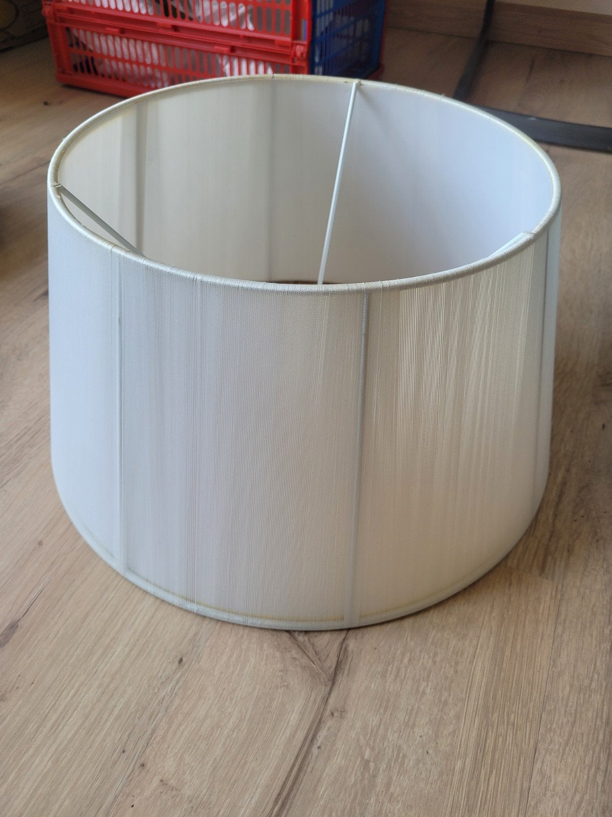 Grote witte lampenkap, Huis en Inrichting, Ophalen of Verzenden, Zo goed als nieuw, Wit, Rond