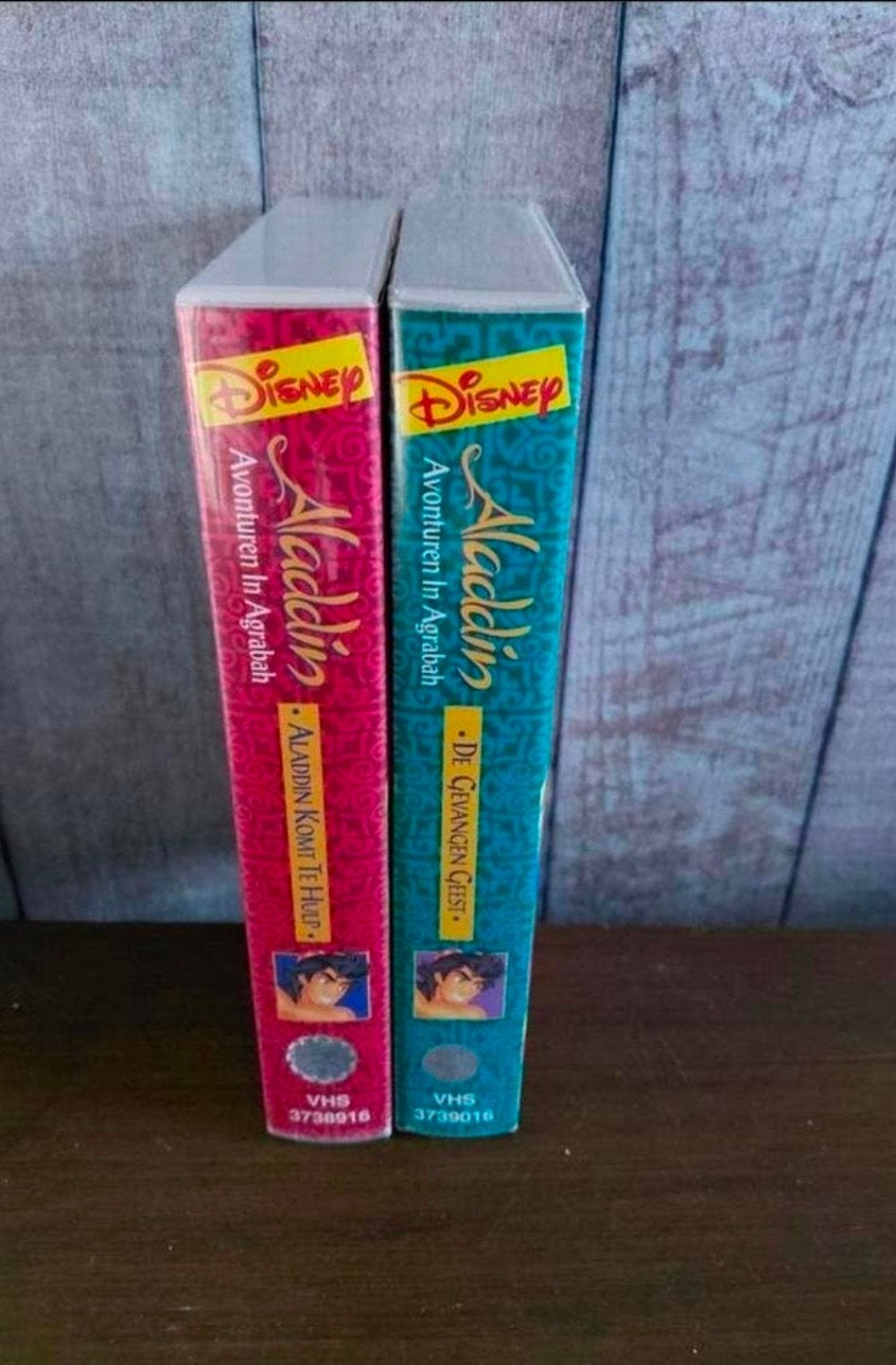 2 Disney Aladdin avonturen in Agrabah videobanden, Cd's en Dvd's, Gebruikt, Tekenfilm, Alle leeftijden, Ophalen of Verzenden