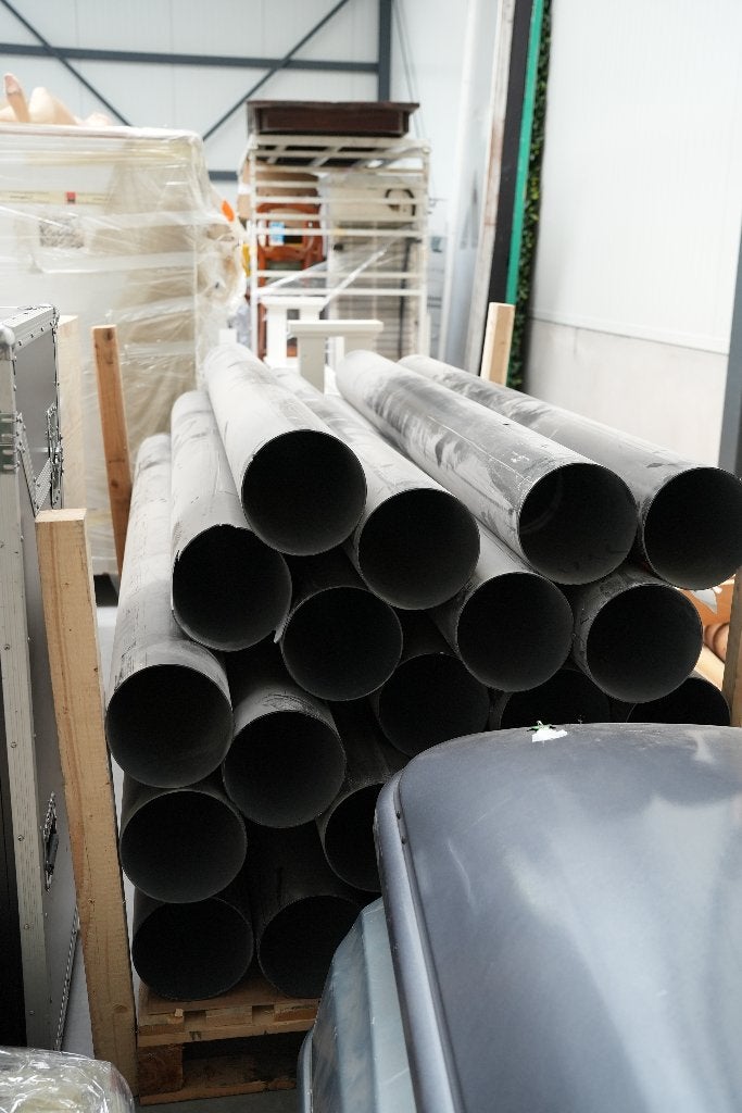 Partij zwarte PVC buizen 200 mm - 20 stuks, Doe-het-zelf en Verbouw, Ophalen, Gebruikt, Pvc, 2 tot 4 meter