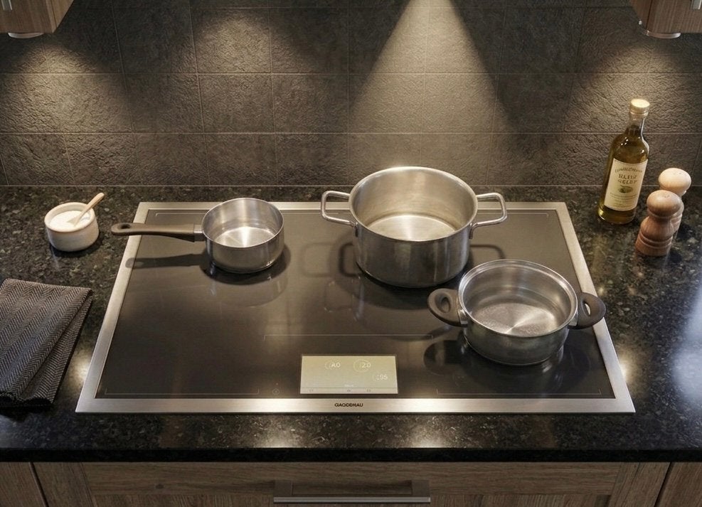 Gaggenau inductie kookplaat 80 cm ZGAN, Ophalen, Inbouw, Inductie, 5 kookzones of meer