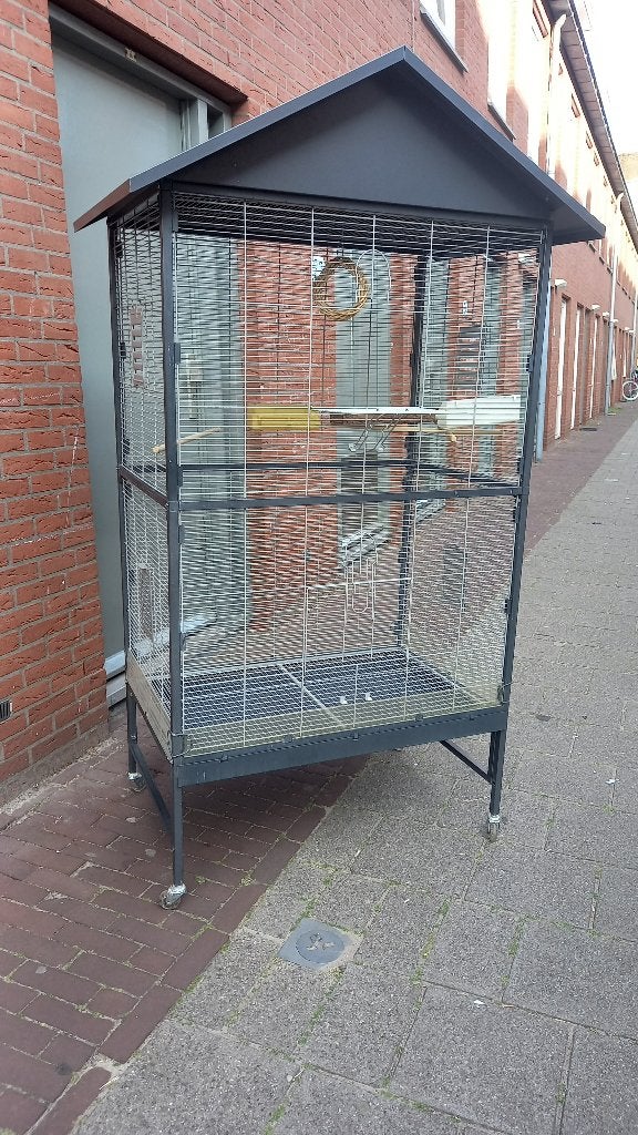 parkieten, kanarie vogel kooi, Ophalen, Zo goed als nieuw, Metaal, Vogelkooi