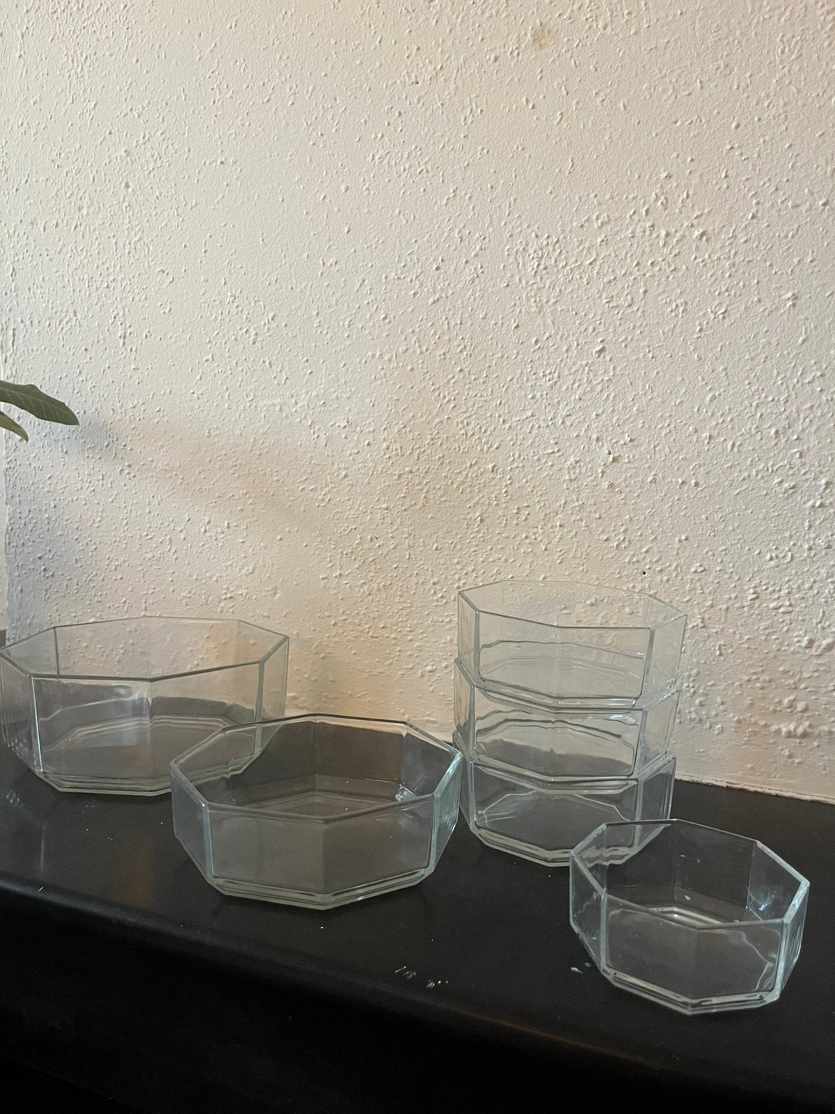 Arcoroc / Luminarc Octime set schalen jaren 80, Ophalen, Overige stijlen, Glas, Schaal of Schalen