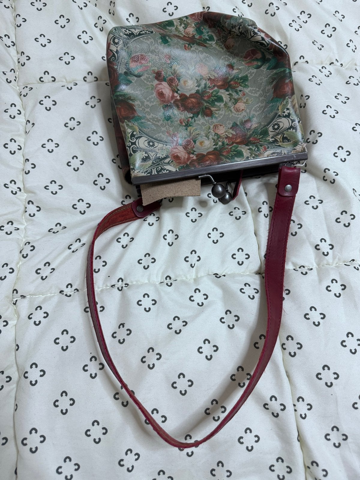 Retro Beugeltas / Kiss-Lock Bag - Luna Sokol, Ophalen of Verzenden, Gebruikt, Overige kleuren, Handtas