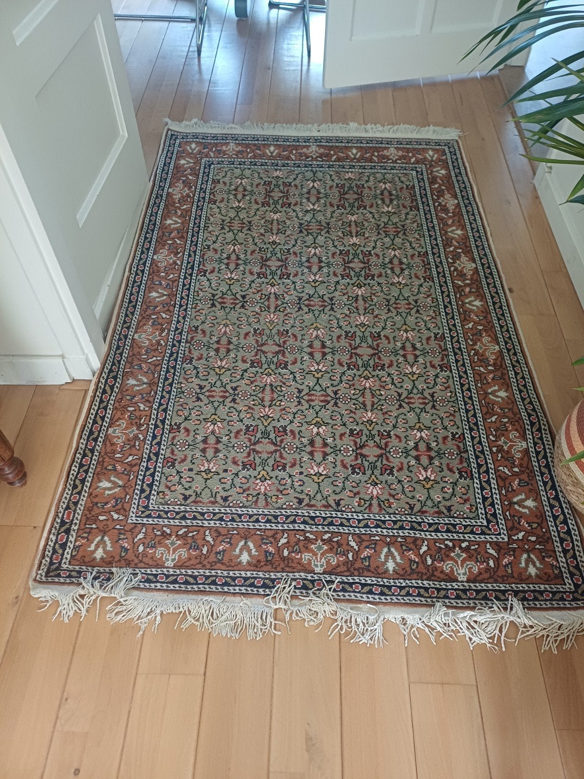 Handgemaakt Turks tapijt - Kayseri wol op katoen, Oosters, Traditioneel, Klassiek, 100 tot 150 cm, Ophalen of Verzenden, Zo goed als nieuw