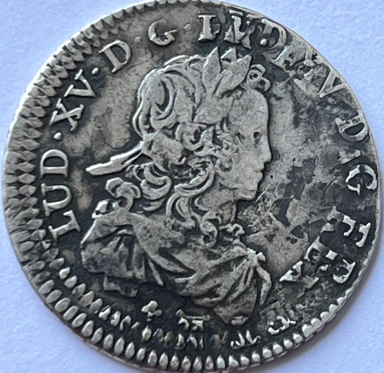 Frankrijk zilveren twintig sol 1720 dubbelslag, Ophalen of Verzenden, Frankrijk, Losse munt, Zilver