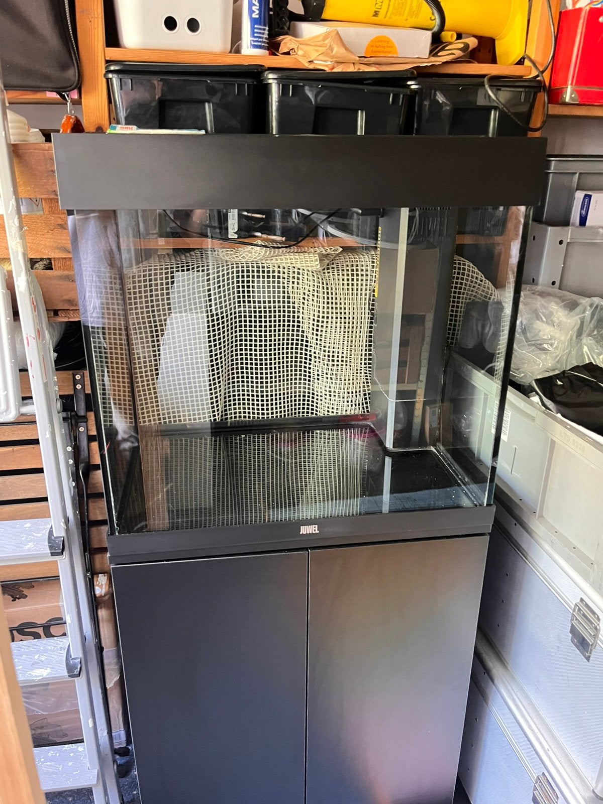 Juwel Lido 120 aquarium + onderkast en accessoires, Ophalen, Gebruikt, Leeg aquarium, Verwarming