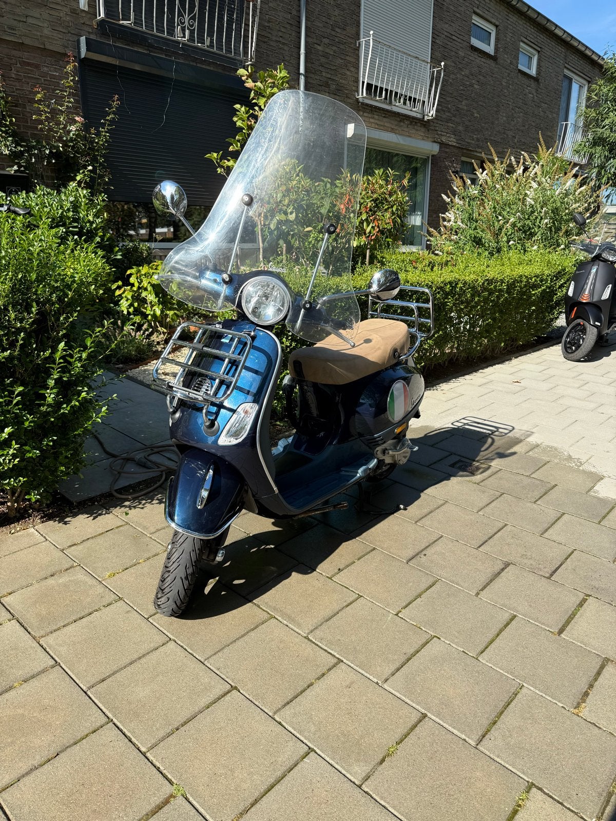 Vespa LX 50 4 Takt - Blauw - Inclusief windscherm, Ophalen, Gebruikt