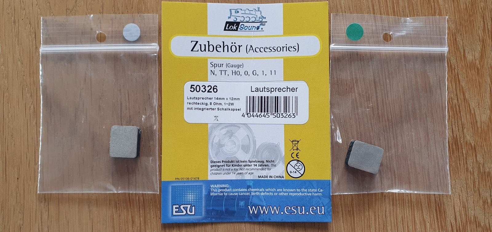 ESU Speakers, Hobby en Vrije tijd, Ophalen of Verzenden, Zo goed als nieuw, Gelijkstroom, Overige merken