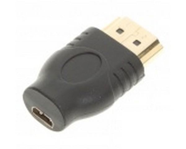 Micro HDMI Female to HDMI male Adapter, Ophalen of Verzenden, Nieuw, Minder dan 2 meter, HDMI-kabel