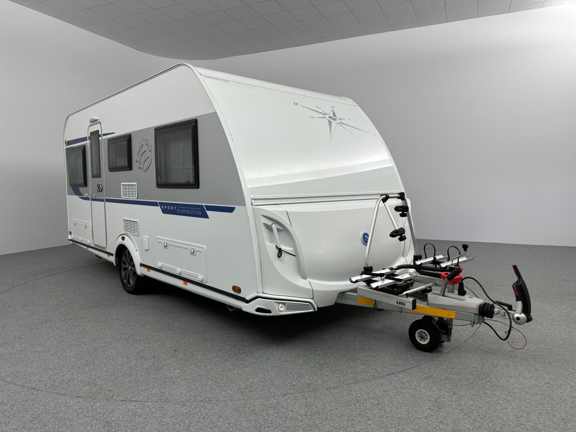 Knaus Sport 460 EU Silver Selection Mover Fietsendrager, Caravans en Kamperen, Caravans, Rondzit, Bedrijf, Tot en met 3, 4 tot 5 meter
