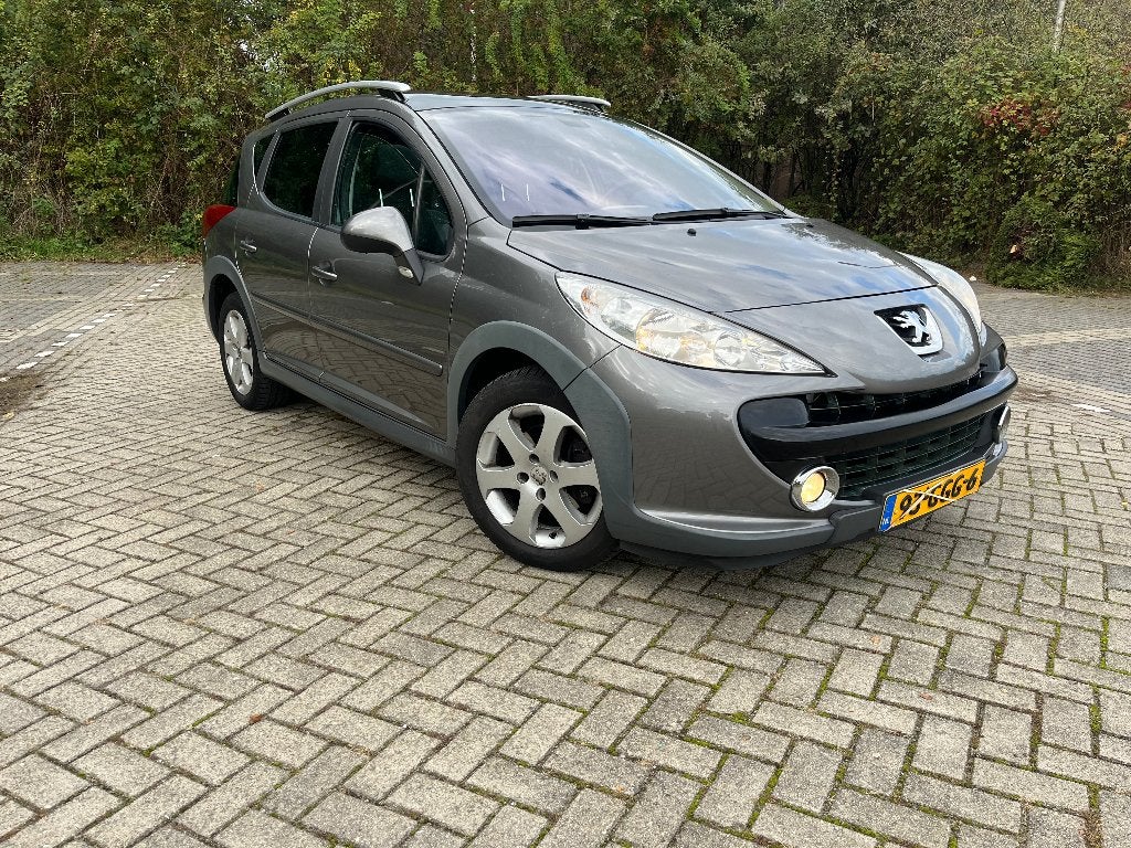 Peugeot 207 1.6 16V SW Outdoor 2008 Grijs, 4 cilinders, Leder en Stof, 1110 kg, Origineel Nederlands