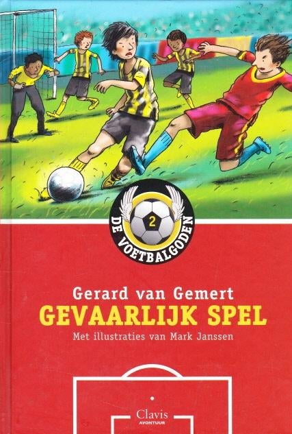 GEVAARLIJK SPEL, DE VOETBALGODEN 2 - Gerard van Gemert, Boeken, Kinderboeken | Jeugd | onder 10 jaar, Verzenden, Gelezen, Fictie algemeen