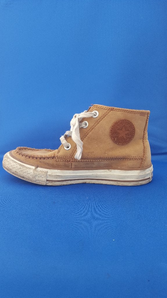 Converse All Star sneakers, bruin leer, maat 36,5. 8A3, Tweedehands verkoop, Tweedehands verkoop, Bruin, Ophalen of Verzenden