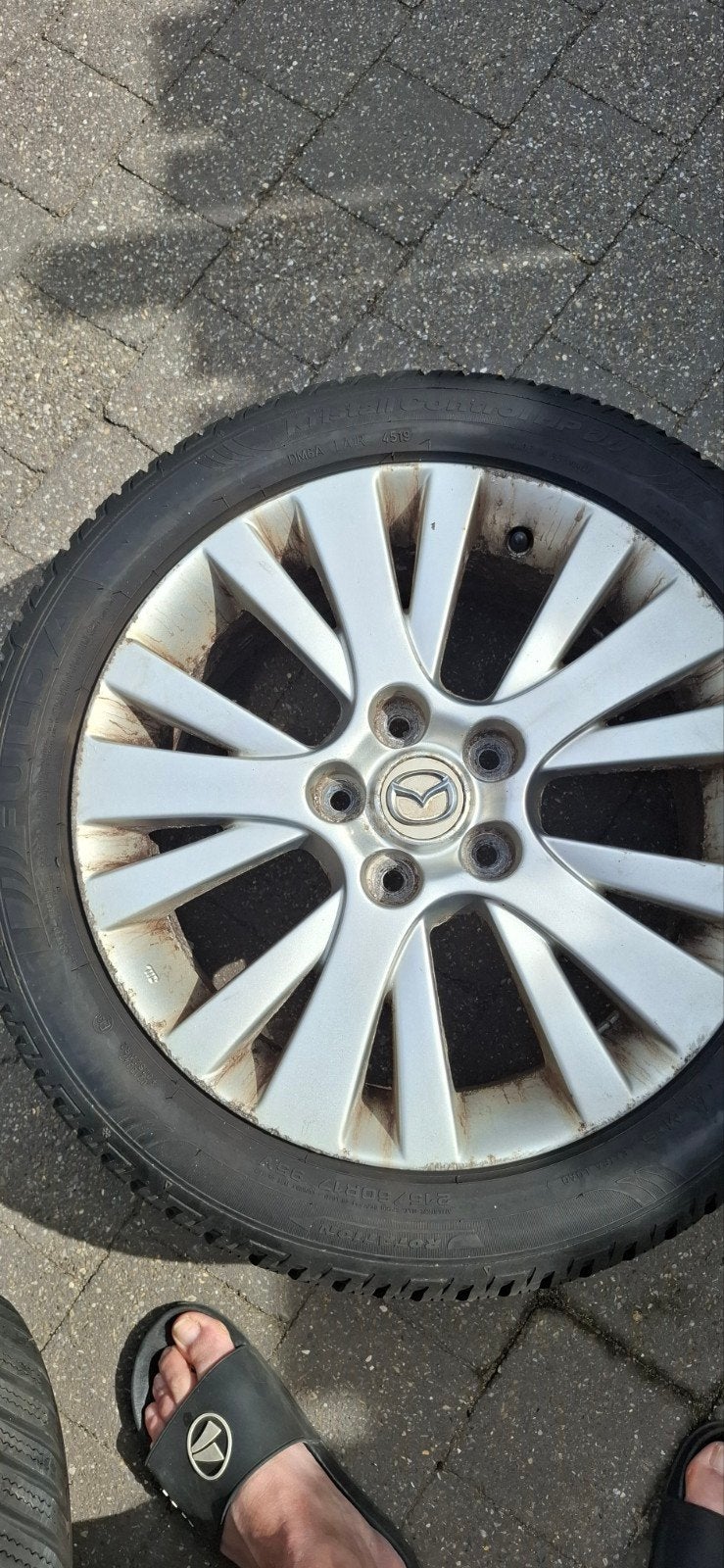 winterbanden plus velgen mazda 6  215-50-17, Auto-onderdelen, Banden en Velgen, Ophalen, Banden en Velgen, 17 inch, Winterbanden