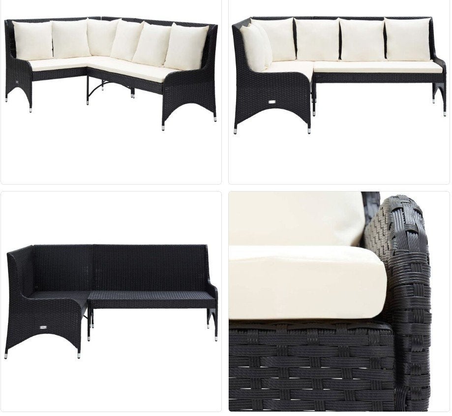 Nieuwe Wicker / poly rattan Hoekbank, Ophalen, Nieuw, Wicker