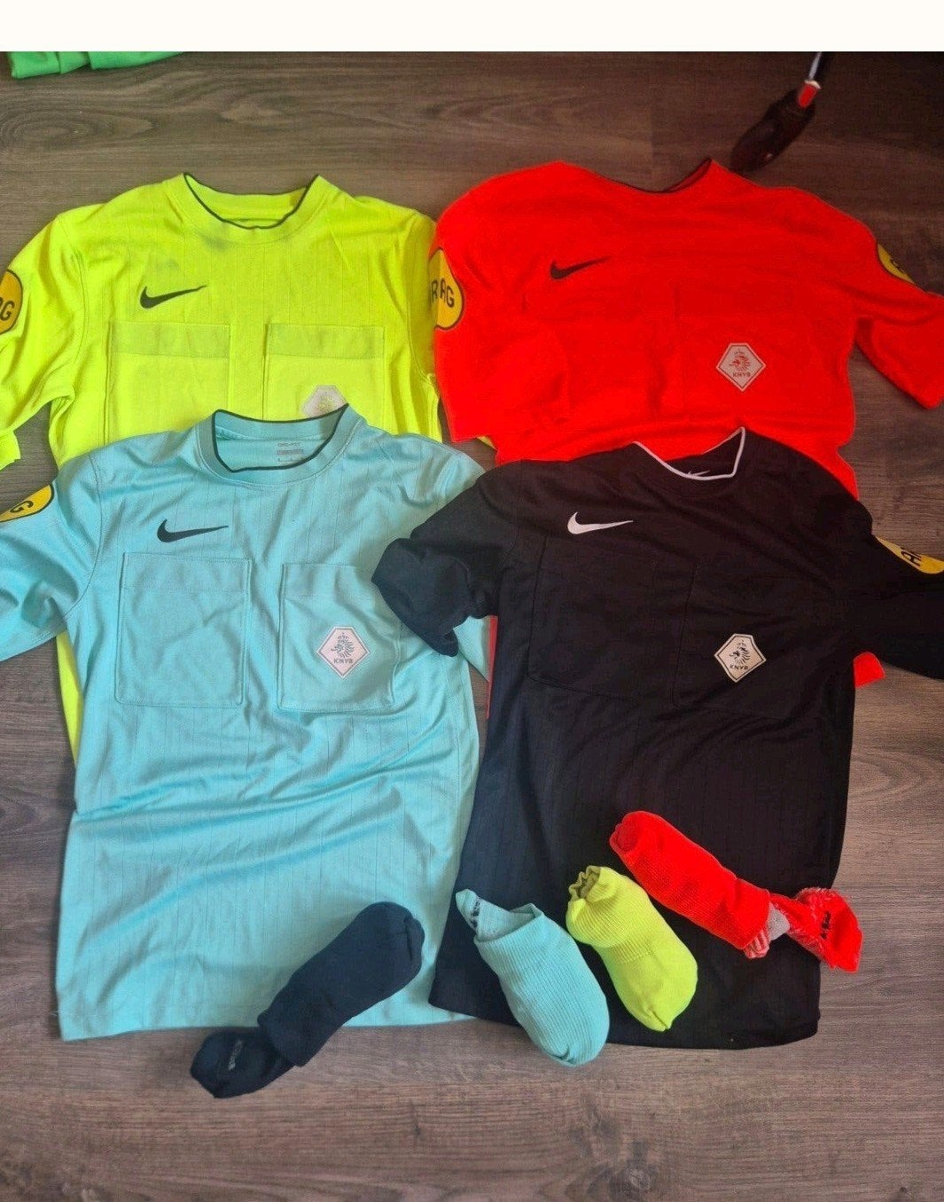 Nike Knvb scheidsrechtersshirts incl sokken, Ophalen of Verzenden