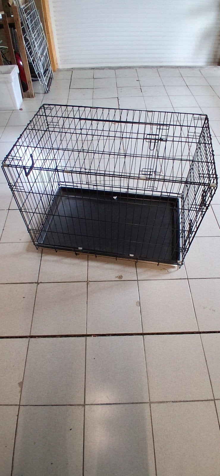 Grote hondenbench honden bench zwart groot, Dieren en Toebehoren, Ophalen, Gebruikt, 75 tot 110 cm, 65 tot 100 cm